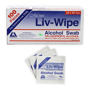 Livingstone Mini Liv-Wipe 70% Isopropyl Alcohol Swabs